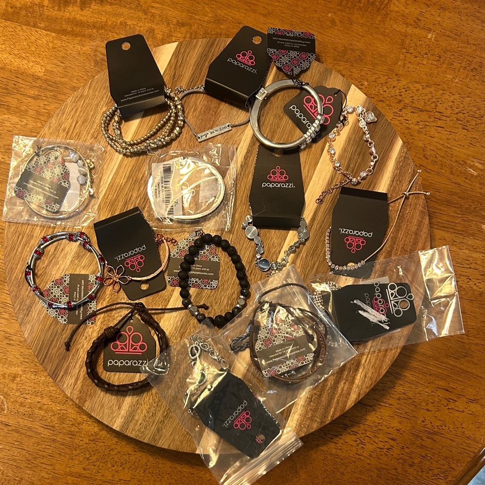 Paparazzi Mixed Color Bracelet Collection 15 Piece Lot